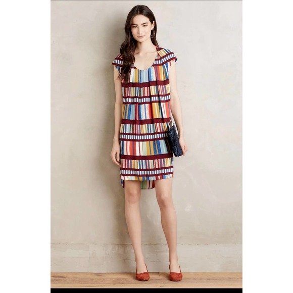 Anthropologie Dresses & Skirts - Anthropologie Maeve Red Au Revoir Dress women’s Size 6
